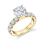 Engagement Ring with a Thick Band - Octavie