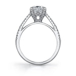 Marjorie - Round Split Shank Engagement Ring