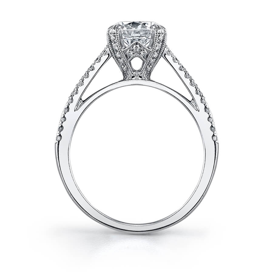 Marjorie - Round Split Shank Engagement Ring