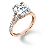Marjorie - Round Split Shank Engagement Ring