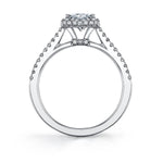 Margot - Princess Cut Split Shank Engagement Ring