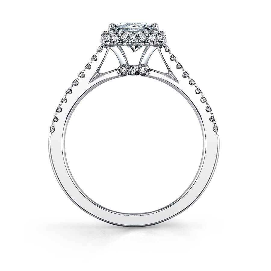 Margot - Princess Cut Split Shank Engagement Ring