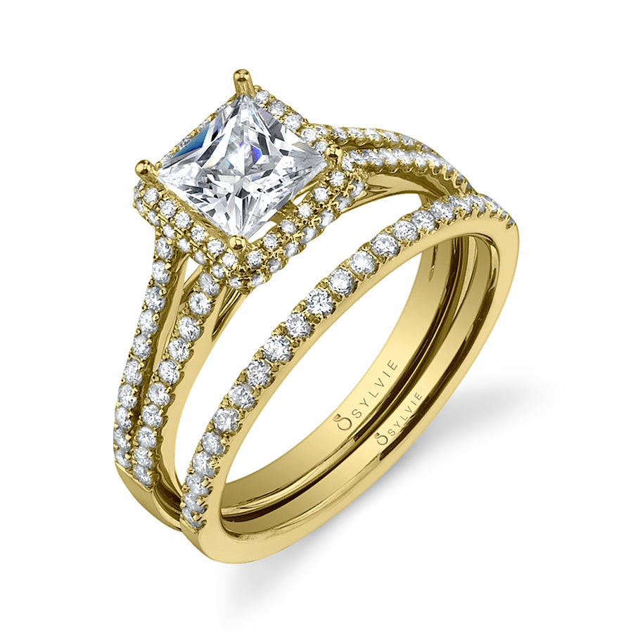 Margot - Princess Cut Split Shank Engagement Ring