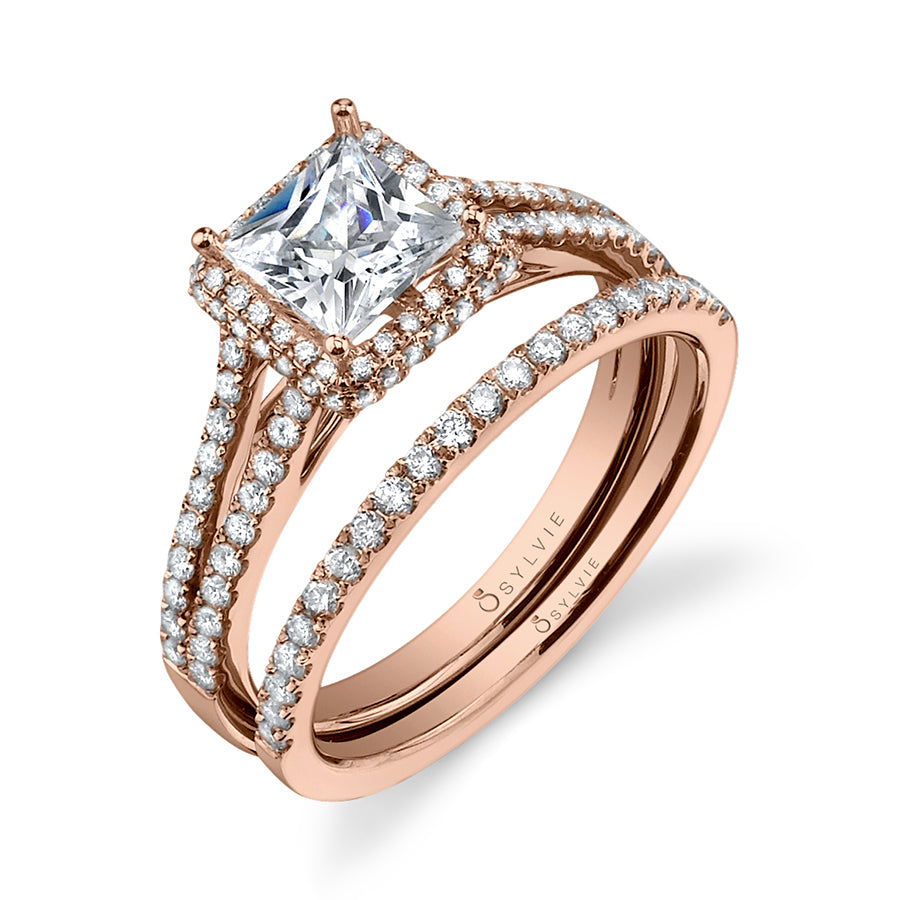 Margot - Princess Cut Split Shank Engagement Ring