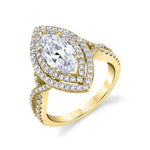 Jocelina - Unique Marquise Engagement Ring