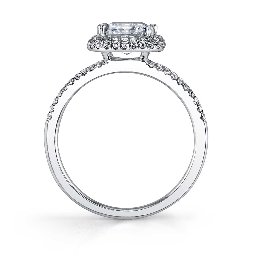 Clarinda - Pear Shaped Engagement Ring with Split Shank