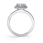 Clarinda - Marquise Shaped Engagement Ring with Split Shank