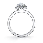 Bernadine - Modern Halo Engagement Ring