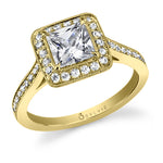 Yvette - Classic Princess Cut Engagement Ring