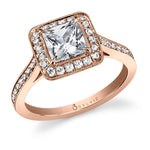 Yvette - Classic Princess Cut Engagement Ring