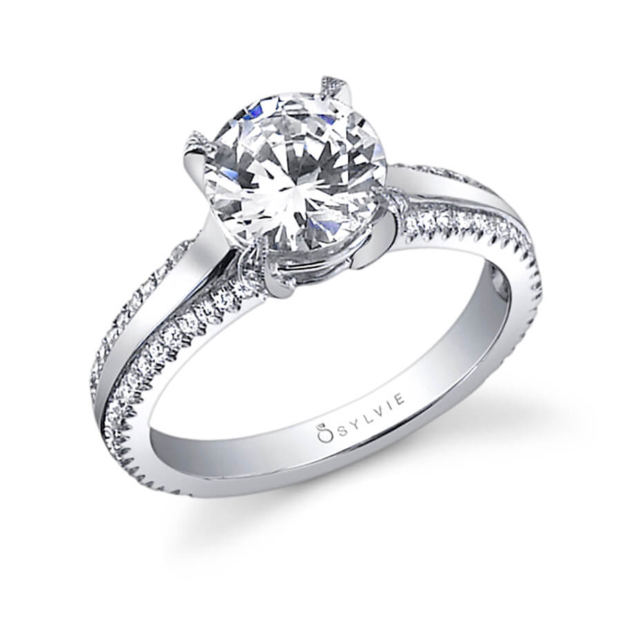 Maryvonne - Modern Solitaire Engagement Ring