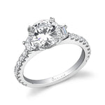 Sabine - Classic Three Stone Engagement Ring