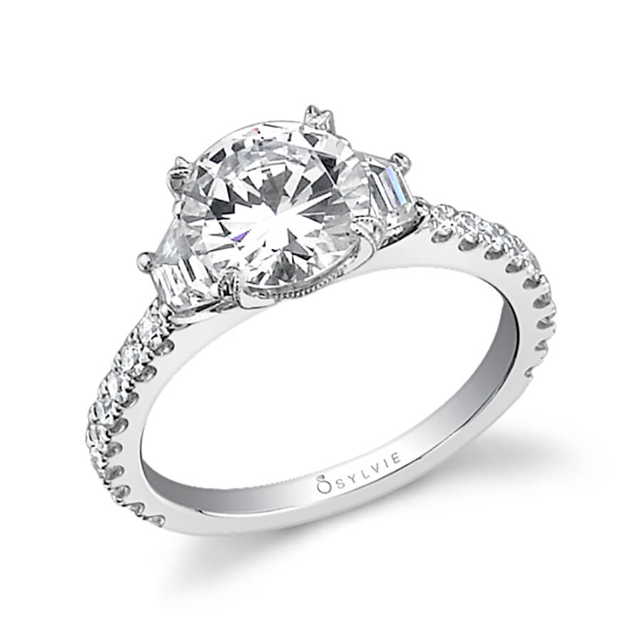 Sabine - Classic Three Stone Engagement Ring