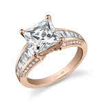 Zelie - Princess Cut Baquette Engagement Ring