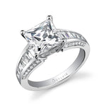 Zelie - Princess Cut Baquette Engagement Ring
