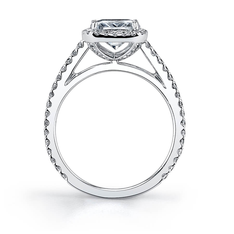 Klara - Cushion Cut Engagement Ring with Halo