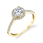 Jenny - Round Halo Engagement Ring