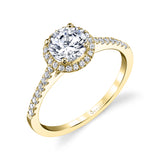 Jenny - Round Halo Engagement Ring