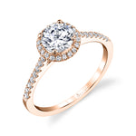 Jenny - Round Halo Engagement Ring
