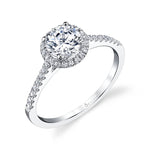 Jenny - Round Halo Engagement Ring
