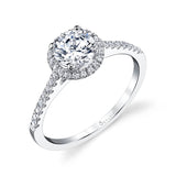 Jenny - Round Halo Engagement Ring