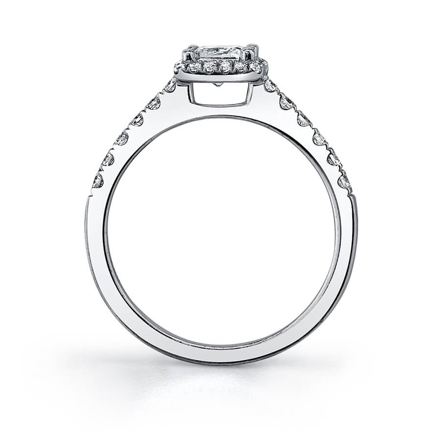 Lindsay - Petite Halo Engagement Ring