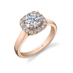 Therese - Round Halo Engagement Ring