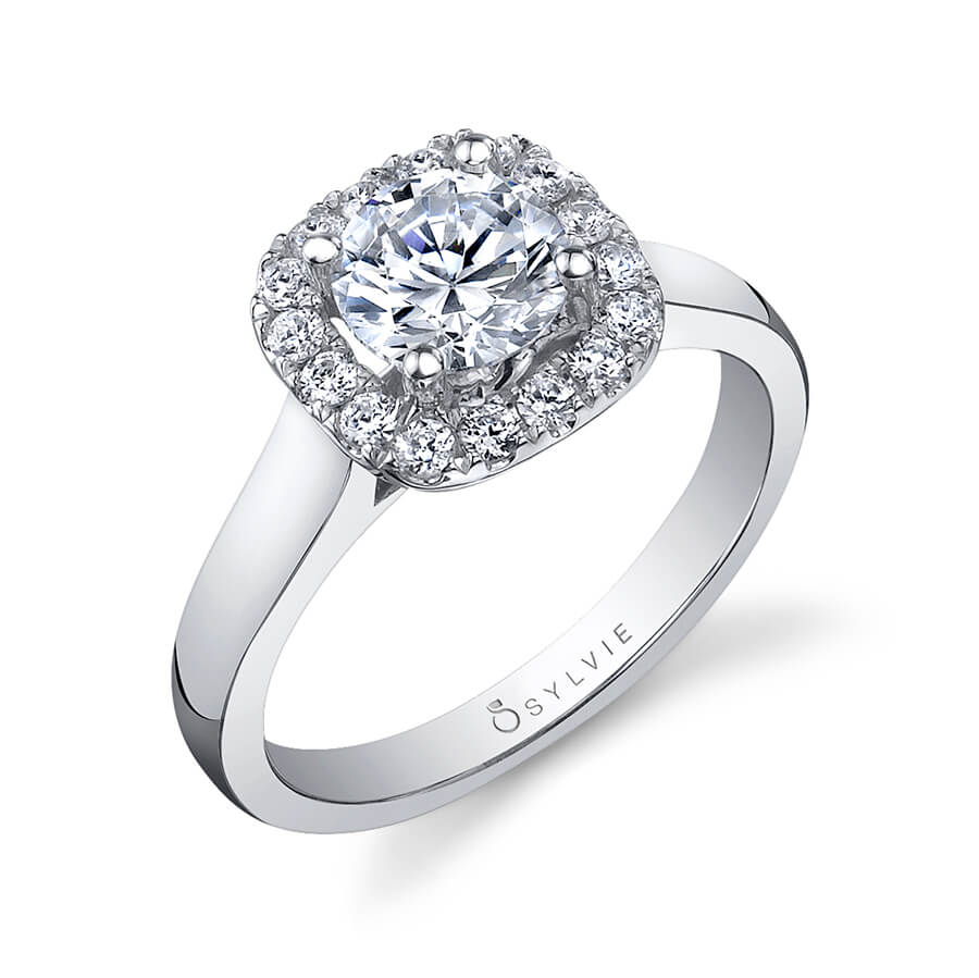 Therese - Round Halo Engagement Ring