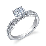 Natasha - Modern Split Shank Engagement Ring
