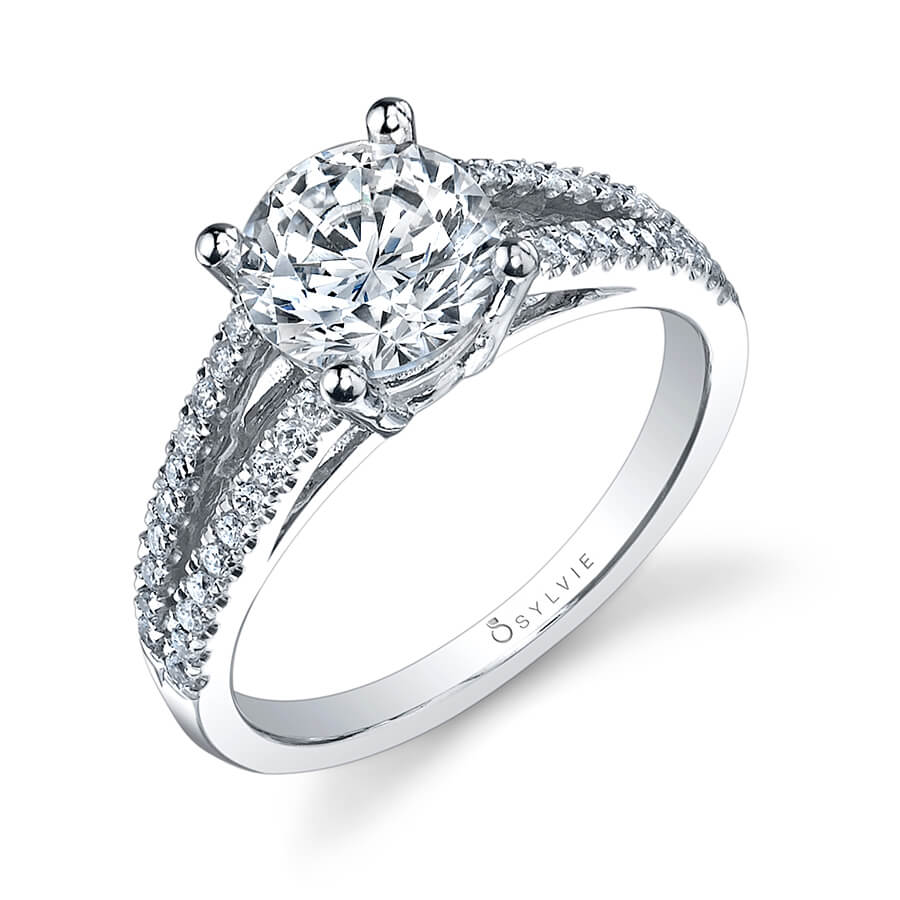 Rosie - Modern Split Shank Engagement Ring