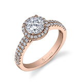 Gwendoline - Classic Halo Engagement Ring