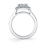 Catherine - Modern Halo Engagement Ring
