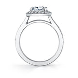 Catherine - Modern Halo Engagement Ring