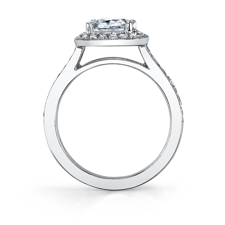 Catherine - Modern Halo Engagement Ring