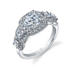 Elyse - Vintage Inspired Cushion Cut Engagement Ring