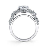Elyse - Vintage Inspired Cushion Cut Engagement Ring