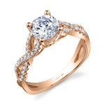 Laraine - Modern Spiral Engagement Ring