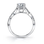 Laraine - Modern Spiral Engagement Ring