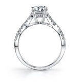 Laraine - Modern Spiral Engagement Ring