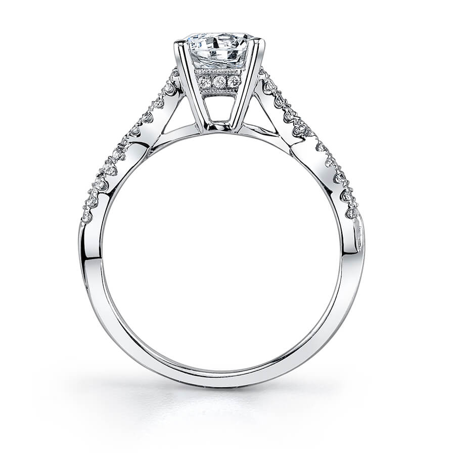 Laraine - Modern Spiral Engagement Ring