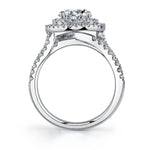 Double Halo Engagement Ring - Pera