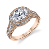 Vivienne - Oval Shaped East to West Halo Engagement Ring