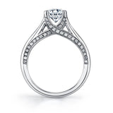 Giulia - Vintage Inspired Engagement Ring with Halo