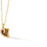 14K STRAWBERRY GOLD DIAMOND  PENDANT