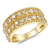 14K YELLOW GOLD DIAMOND  RING