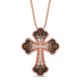 14K STRAWBERRY GOLD DIAMOND  PENDANT