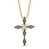14K YELLOW GOLD DIAMOND  PENDANT