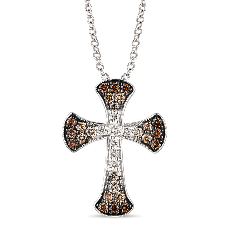 14K WHITE GOLD DIAMOND  PENDANT