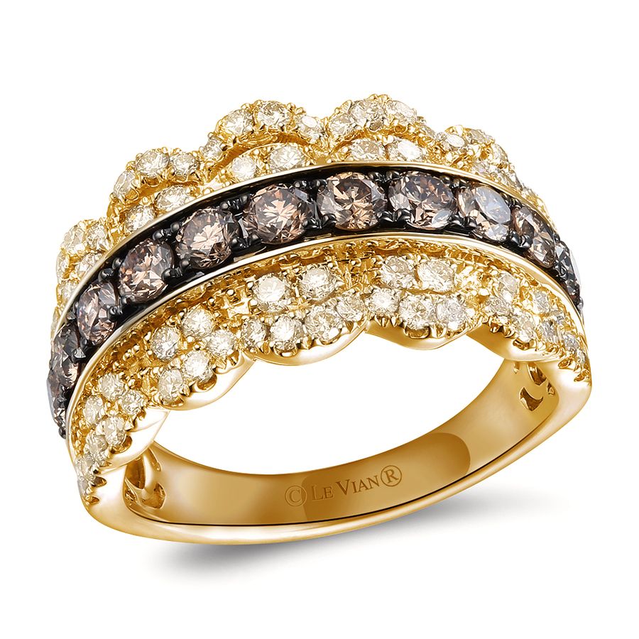 14K YELLOW GOLD DIAMOND  RING