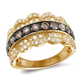 14K YELLOW GOLD DIAMOND  RING